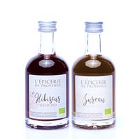 Coffret sirops hibiscus et sureau Bio