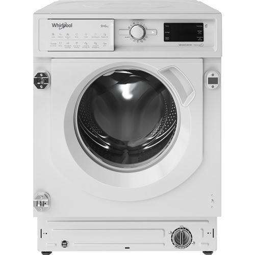 Whirlpool Lavante-Sechante Tout Integrable, Freshcare, 9 + 6 Kg, 1400 Trs, Classe Energie D/B, 70Db, 58 L, Moteur Induction, Big Digit, 6Eme Sens, Freshcare+