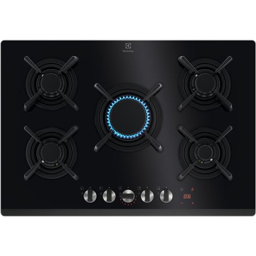 Plaque gaz encastrable Electrolux KGG753753K Noir