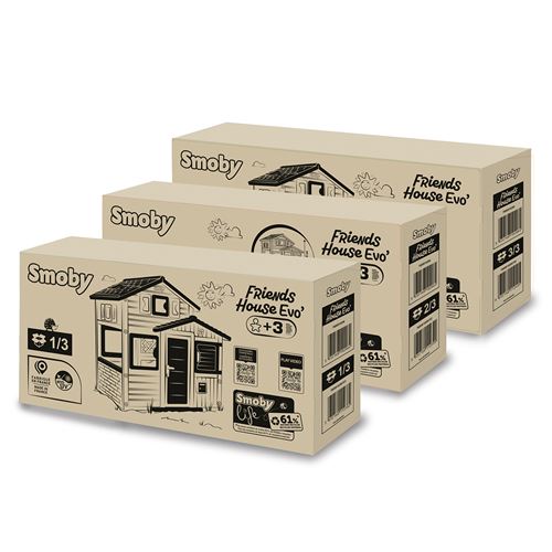 Smoby Life Maison Friends House Evo Moderne et spacieuse Portillon Boite aux Lettres Dès - vue 3