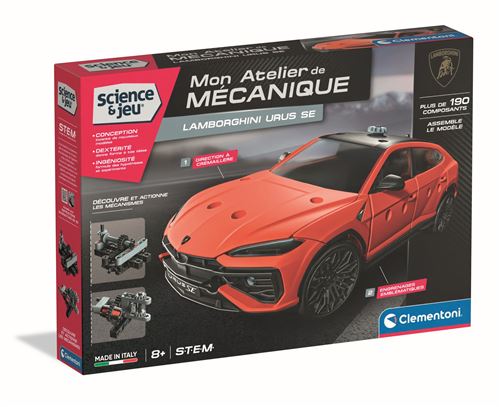 Jeu de construction Clementoni Mon Atelier de Mécanique Lamborghini Urus SE