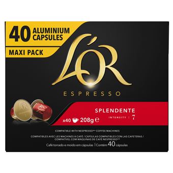 Capsules café L'Or Expresso Splendente N7 X40