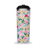 Travel mug Qwetch 470 ml Flora Rose