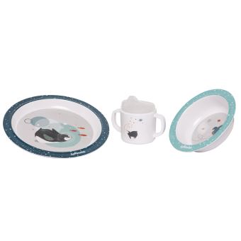 Set vaisselle Moulin Roty Galipette Les Nanouks Multicolore