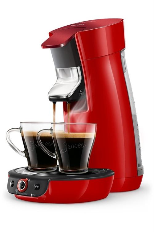 Machine à café à dosettes Philips Senseo Viva Café HD6564/81 1450 W Rouge