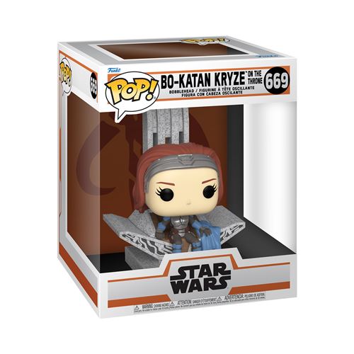 Figurine Funko Pop Star Wars The Mandalorian S9 Bo Katan with Throne État correct - Funko reconditionné disponible sur Fnac