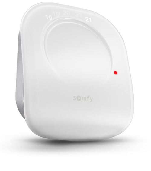 Somfy Verbonden Thermostaat met Draad Wit