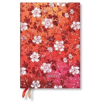Agenda scolaire Paperblanks 2022 2023 semainier Sakura Midi