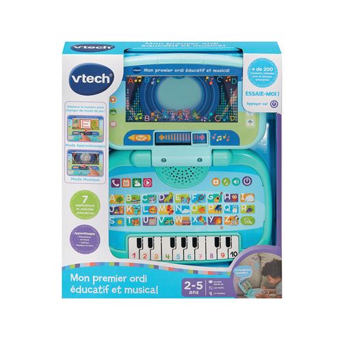Ordinateur Éducatif Vtech Baby 80-576405 – 10 Touches de Piano et 7 Activités