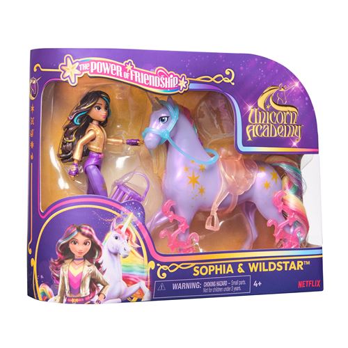 Coffret Poupée et Licorne L’Ecole des Licornes Sophia et Wildstar Unicorn Academy