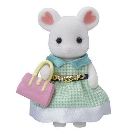 Figurine Sylvanian Families La grande sœur souris marshmallow