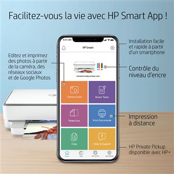 HP Envy 6030e - Imprimante Tout-en-Un - Compacte Et Fiable - Idéal Bureau Ou Maison