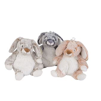 AB/ DOUDOU PELUCHE NICOTOY LAPIN BEIGE BEST FRIENDS PULL CAPUCHE 25 CM