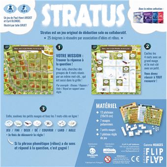 Jeu d'enquête Flip flap Stratus