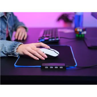 Souris gaming sans fil RGB Trust GXT 923W Ybar écoresponsable Blanc