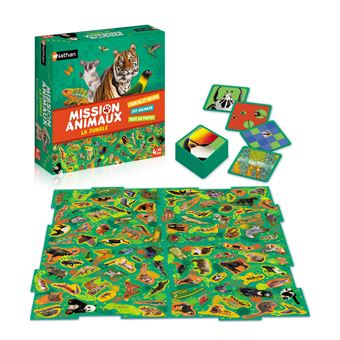 Jeu de société Nathan Mission Animaux Jungles