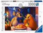 Puzzle 1000 pièces Ravensburger Disney La Belle et Le Clochard