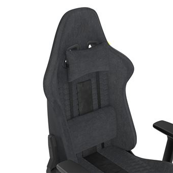 Chaise gaming Corsair TC100 Relaxed Fabric Gris et Noir