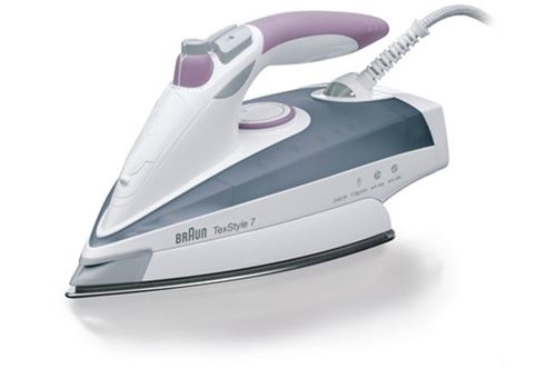 Fer à repasser vapeur Braun TexStyle 7 TS755 2400 W Blanc et Violet