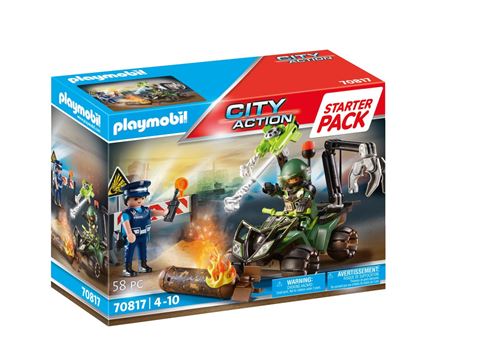 Playmobil City Action 70817 Starter Pack Policier Et Démineur