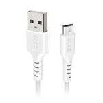 SBS - Câble de chargement / de données - Micro-USB de type B mâle pour USB mâle - 1 m - blindé - blanc - pour Huawei Ascend Y530; LG G Flex D950, G2; Optimus L4; Motorola G; Moto G; Sony XPERIA Z2