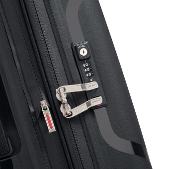 Valise extensible à 4 roues Delsey Clavel Taille L 70 cm Noir