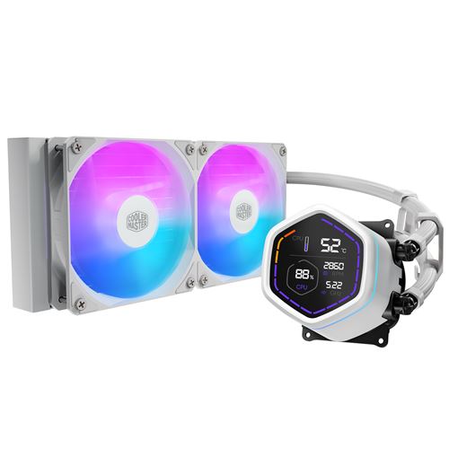 Kit Watercooling Cooler Master MasterLiquid Core Nex Digital 240 ARGB Blanc