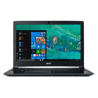 Acer Aspire 7 A715-72G-76F5 - Core i7 8750H / 2.2 GHz - Win 10 Home 64 bits - 8 GB RAM - 128 GB SSD + 1 TB HDD - 15.6" IPS 1920 x 1080 (Full HD) - NVIDIA GeForce GTX 1050 - Wi-Fi - obsidiaans zwart - tsb Frans