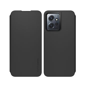 Etui à rabat en gomme avec porte-carte Made For Xiaomi pour Xiaomi Redmi Note 12 4G Noir