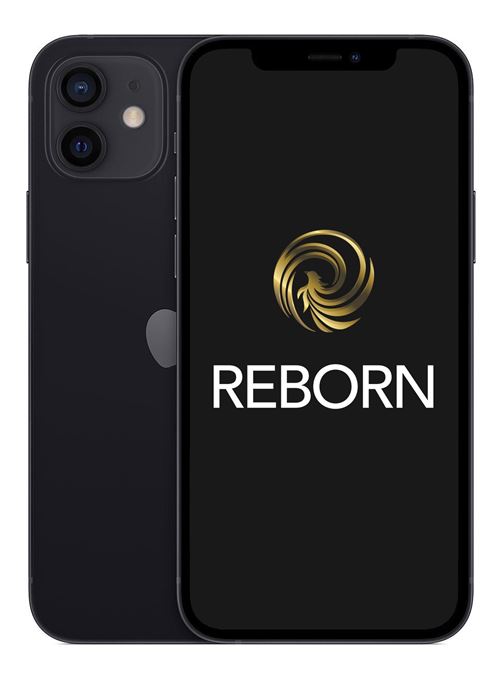 Apple iPhone 12 6,1"" 5G 64 Go Double SIM Noir Reconditionné Grade A Reborn État correct - N/A reconditionné disponible sur Fnac