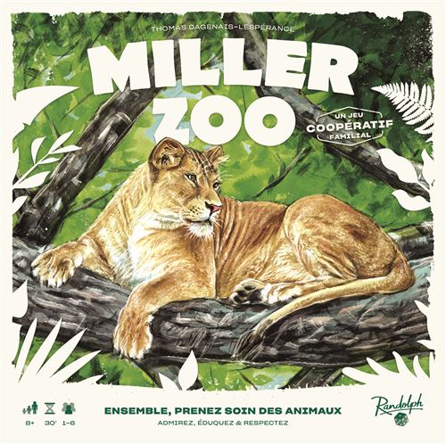 Miller Zoo | Jeu Familiale | Jeu Coopératif | Jeu Évolutif | Ages 8+ | 1 à 6 Joueurs | 30min | Version Française