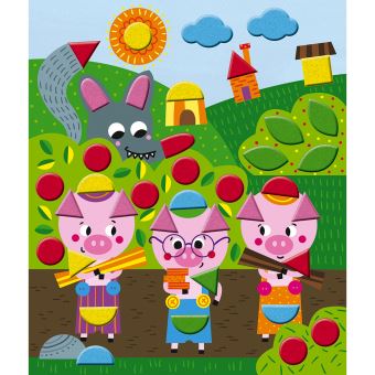 Kit créatif Janod Autocollants en feutrine Il était une fois