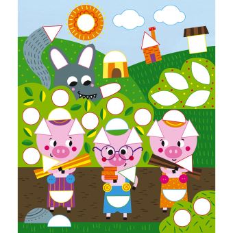 Kit créatif Janod Autocollants en feutrine Il était une fois