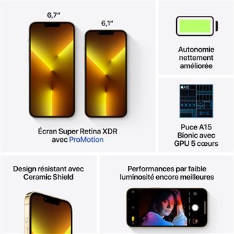 Apple iPhone 13 Pro Max 256 Gb Gold - iPhone | Solden fnac België