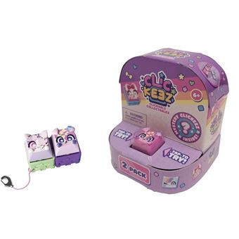 Portachiavi CLICKEEZ Goliath - 7 Tasti Cliccabili, 70 Personaggi Kawaii, Giocattolo Antistress ASMR, Regalo Dai 6 Anni