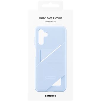 Coque souple ultra fine avec porte-carte intégrée Samsung pour Galaxy A13 5G Bleu arctique