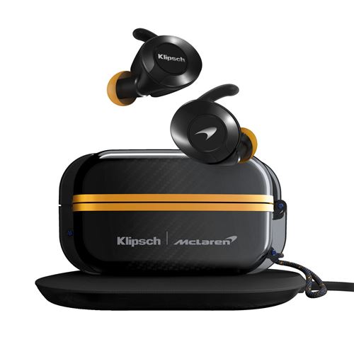 Ecouteurs intra-auriculaires sans fil Klipsch True Wireless Sport Mc Laren Edition Noir
