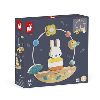Jouet en bois Janod Looping Basculo lapin pure - 1