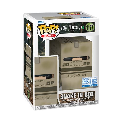 Figurine Funko Pop Games Metal Gear Solid Snake in Box Exclusivité Fnac - vue 1
