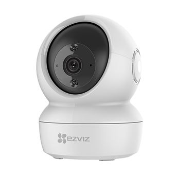 Caméra de surveillance panoramique et inclinable Ezviz H6c pour maison intelligente Blanc