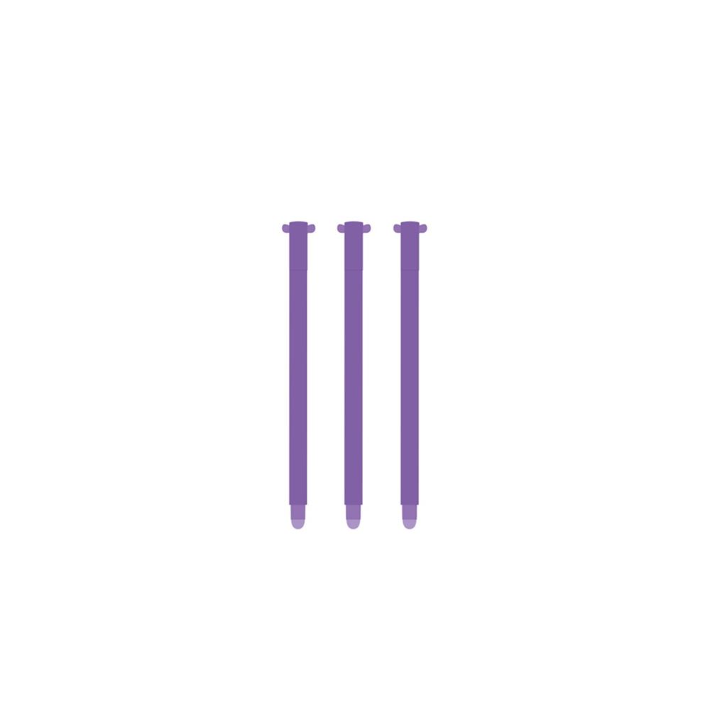 Stylos Gel Effaçables Halloween - Lot De 3 (noir, Rouge, Violet) - 0.7 Mm - Motifs Sorcière Et Chauve-souris