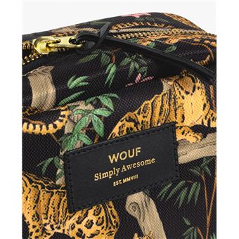 Trousse de toilette Wouf Lazy jungle Noir