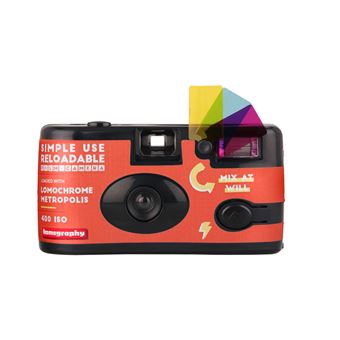 Appareil photo argentique jetable et rechargeable 24x36 Lomography Simple Use Reloadable Camera Lomochrome Metropolis - Réutilisable - 1