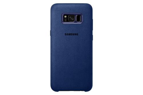 Coque Samsung en Alcantara Bleu pour Galaxy S8+