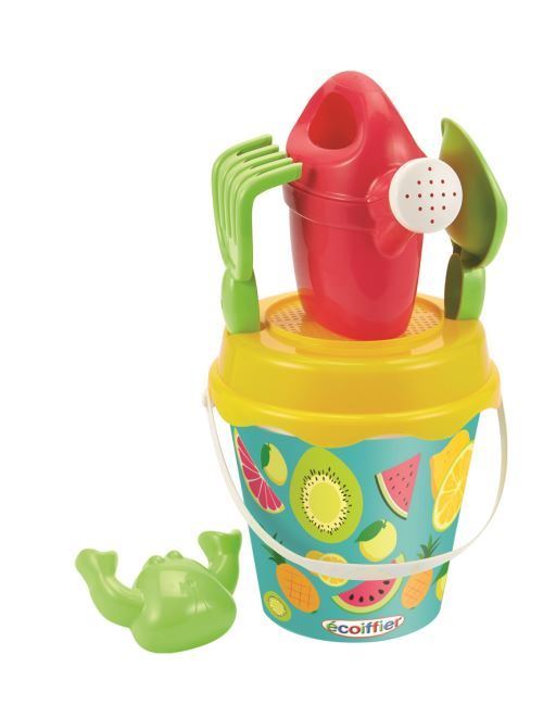 Seau garni Ecoiffier Décor fruits 17 cm