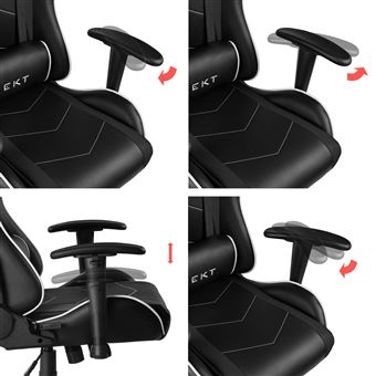 Fauteuil Gaming REKT BG1 Noir et Blanc