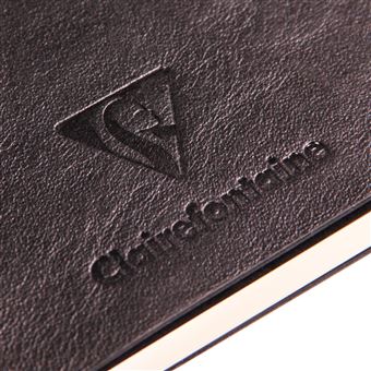 Carnet Clairefontaine Cuir A5 Forest Cerf Noir