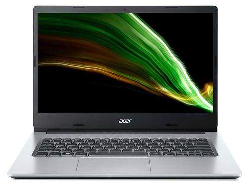 Acer Aspire 1 A114-33 - Intel Celeron N4500 / 1.1 GHz - Win 11 Home in S mode - UHD Graphics - 4 GB RAM - 128 GB eMMC - 14 IPS 1920 x 1080 (Full HD) - Wi-Fi 5 - puur zilver - tsb Frans