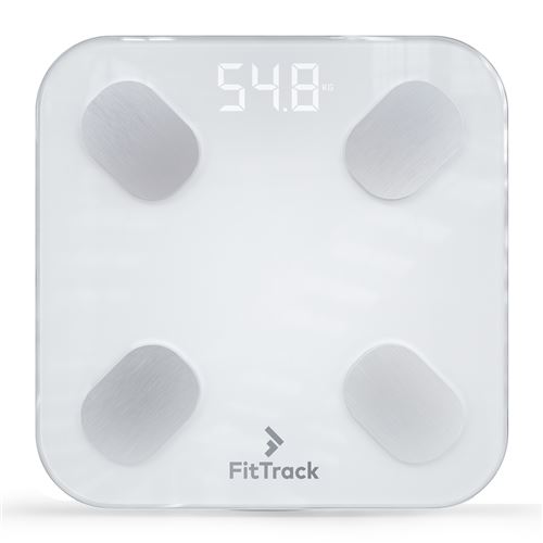 Pèse personne connecté FitTrack Dara Blanc