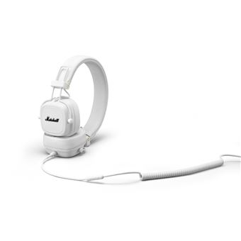 MARSHALL Casque audio Bluetooth et filaire - Major III - Blanc pas cher 